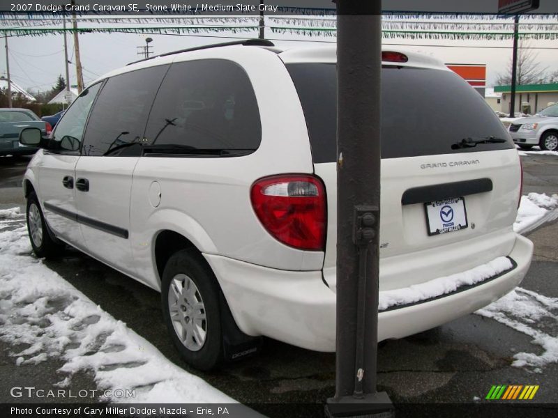Stone White / Medium Slate Gray 2007 Dodge Grand Caravan SE