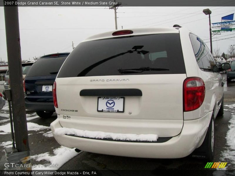 Stone White / Medium Slate Gray 2007 Dodge Grand Caravan SE