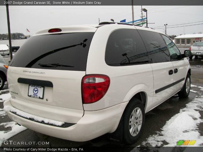 Stone White / Medium Slate Gray 2007 Dodge Grand Caravan SE