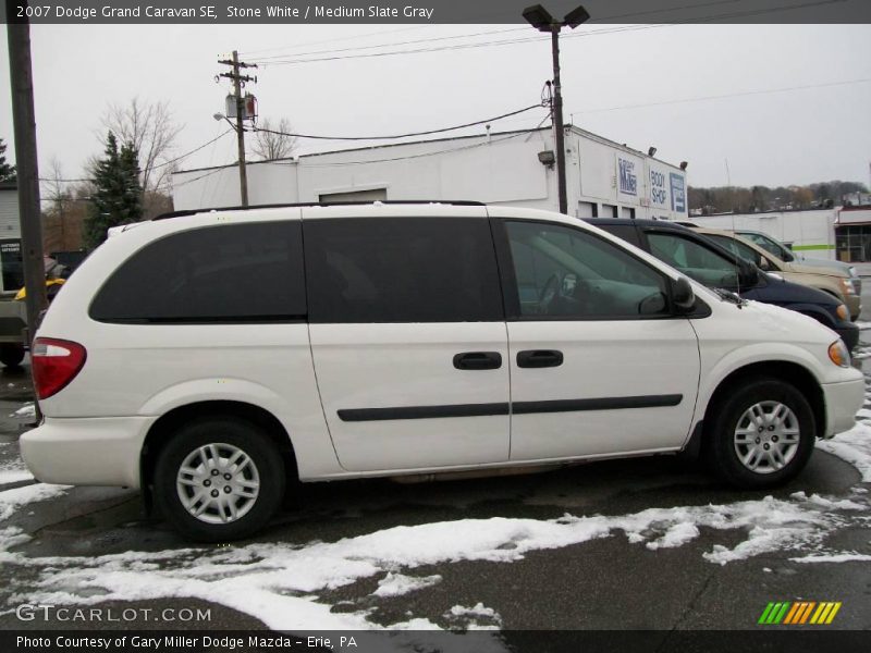 Stone White / Medium Slate Gray 2007 Dodge Grand Caravan SE