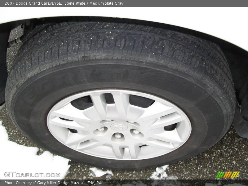 Stone White / Medium Slate Gray 2007 Dodge Grand Caravan SE