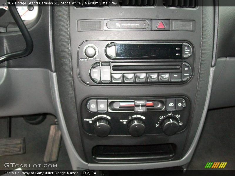 Stone White / Medium Slate Gray 2007 Dodge Grand Caravan SE