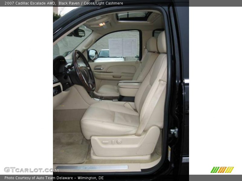 Black Raven / Cocoa/Light Cashmere 2007 Cadillac Escalade AWD