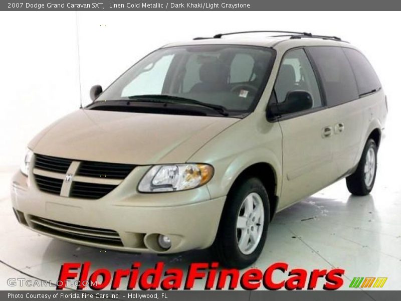 Linen Gold Metallic / Dark Khaki/Light Graystone 2007 Dodge Grand Caravan SXT