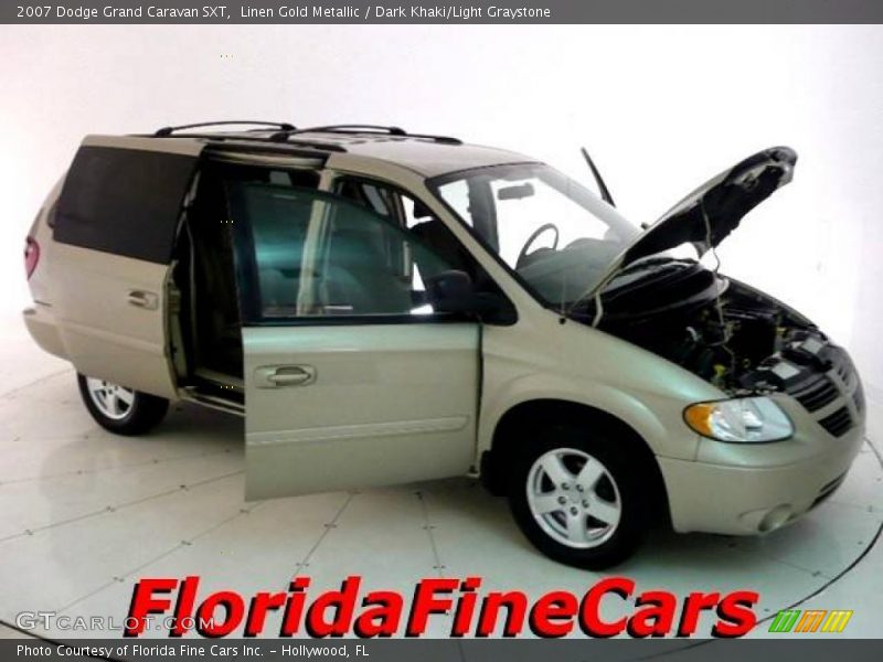 Linen Gold Metallic / Dark Khaki/Light Graystone 2007 Dodge Grand Caravan SXT