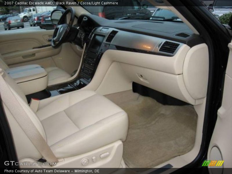 Black Raven / Cocoa/Light Cashmere 2007 Cadillac Escalade AWD