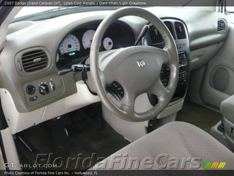 Linen Gold Metallic / Dark Khaki/Light Graystone 2007 Dodge Grand Caravan SXT