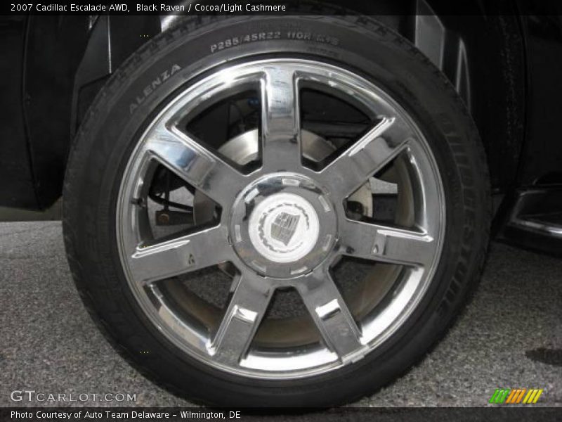 Black Raven / Cocoa/Light Cashmere 2007 Cadillac Escalade AWD
