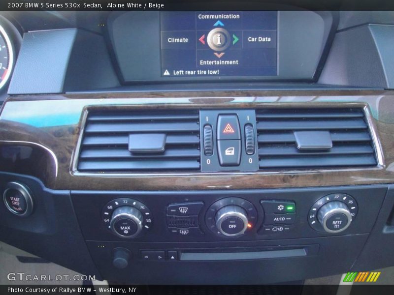 Alpine White / Beige 2007 BMW 5 Series 530xi Sedan