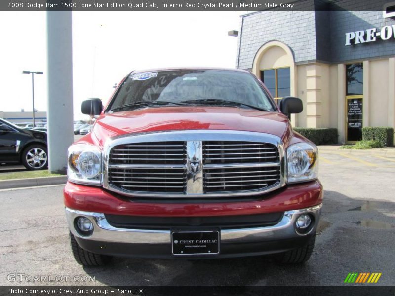 Inferno Red Crystal Pearl / Medium Slate Gray 2008 Dodge Ram 1500 Lone Star Edition Quad Cab