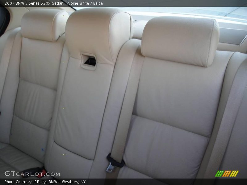 Alpine White / Beige 2007 BMW 5 Series 530xi Sedan