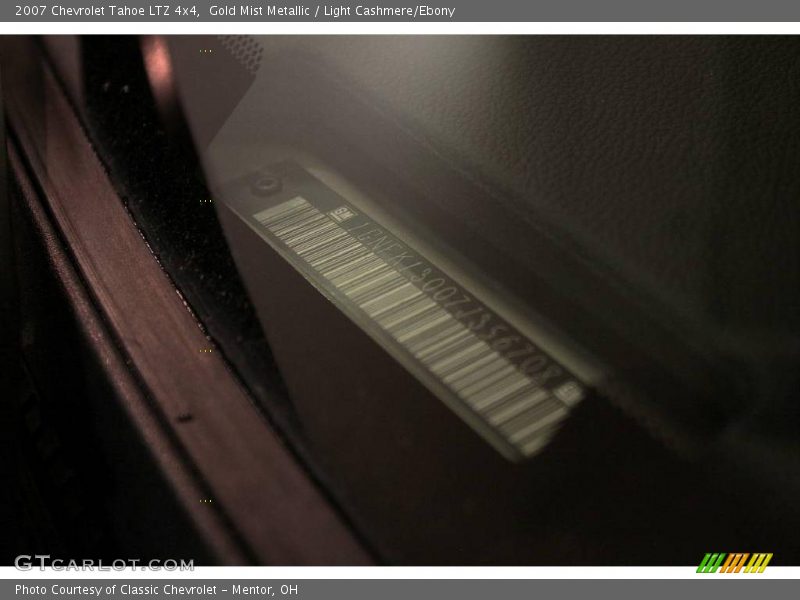 Gold Mist Metallic / Light Cashmere/Ebony 2007 Chevrolet Tahoe LTZ 4x4