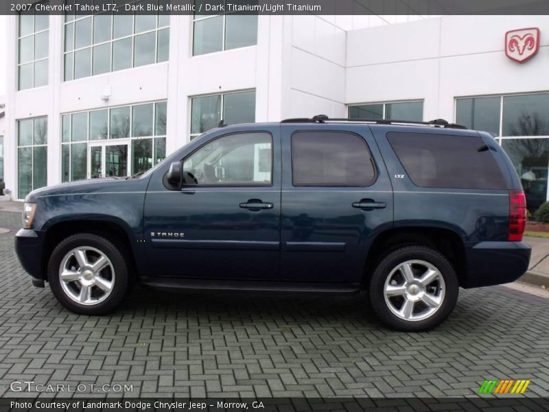 Dark Blue Metallic / Dark Titanium/Light Titanium 2007 Chevrolet Tahoe LTZ