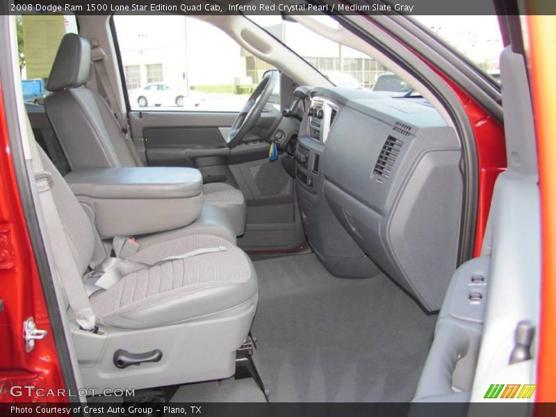 Inferno Red Crystal Pearl / Medium Slate Gray 2008 Dodge Ram 1500 Lone Star Edition Quad Cab