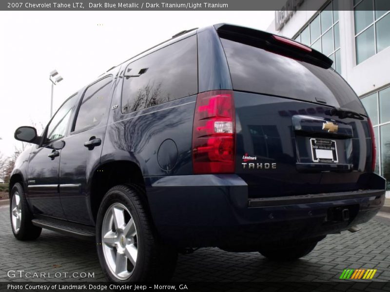 Dark Blue Metallic / Dark Titanium/Light Titanium 2007 Chevrolet Tahoe LTZ