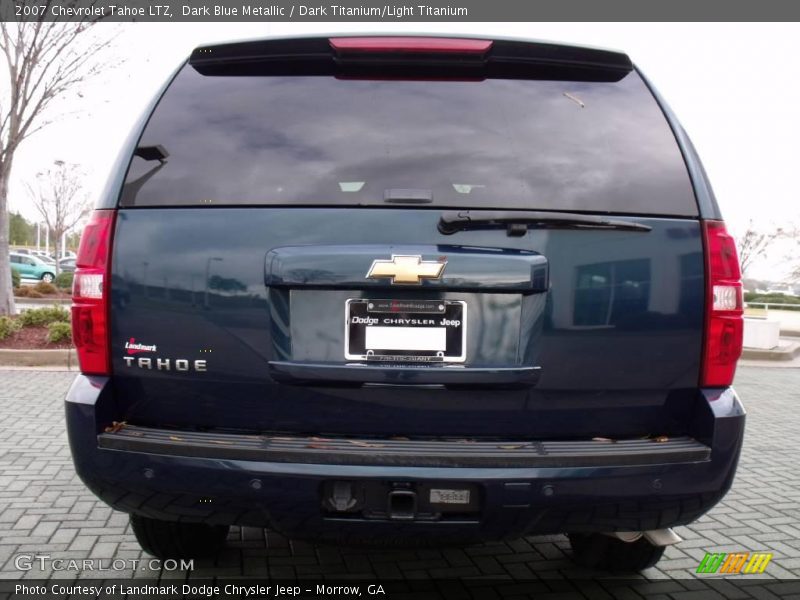 Dark Blue Metallic / Dark Titanium/Light Titanium 2007 Chevrolet Tahoe LTZ