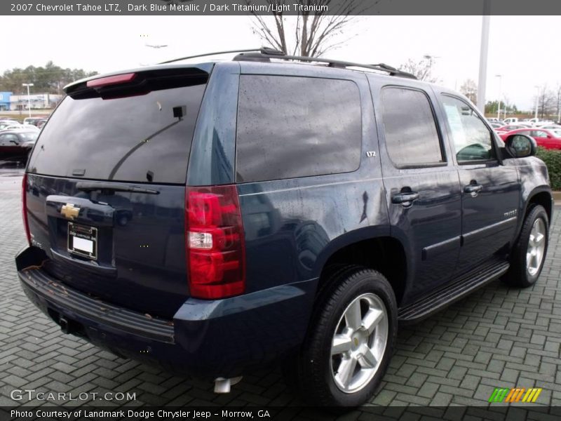 Dark Blue Metallic / Dark Titanium/Light Titanium 2007 Chevrolet Tahoe LTZ