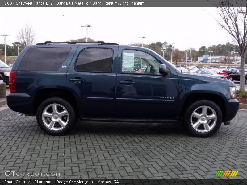 Dark Blue Metallic / Dark Titanium/Light Titanium 2007 Chevrolet Tahoe LTZ