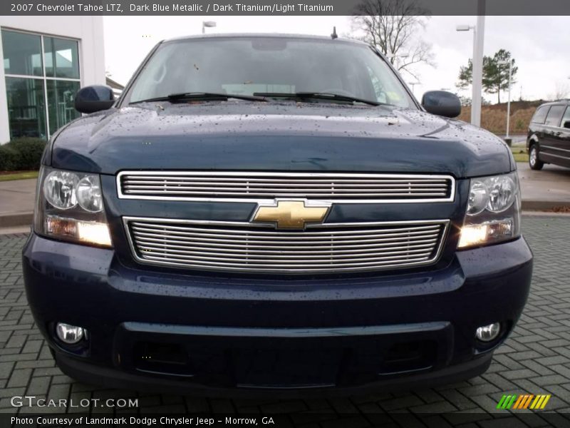 Dark Blue Metallic / Dark Titanium/Light Titanium 2007 Chevrolet Tahoe LTZ