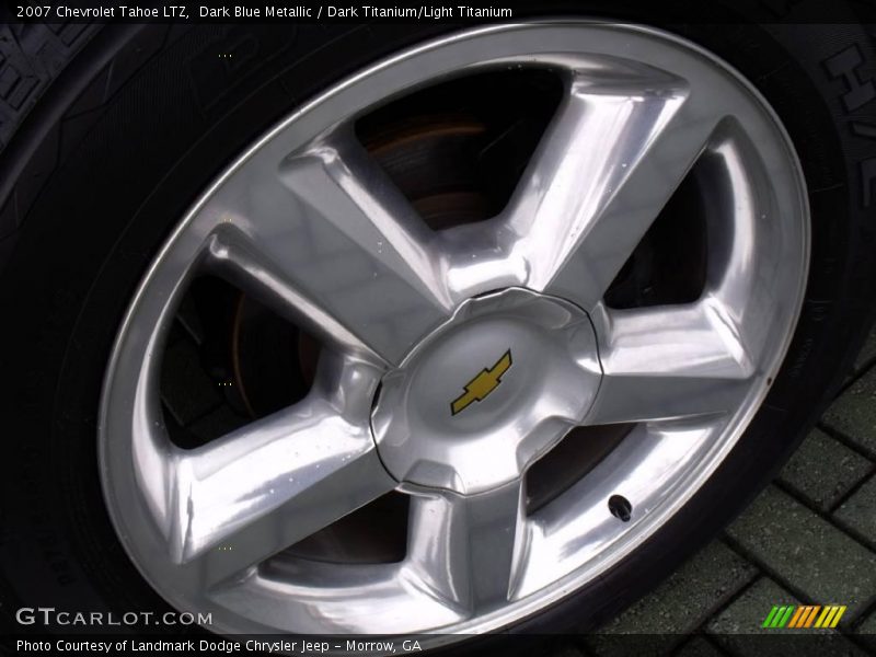 Dark Blue Metallic / Dark Titanium/Light Titanium 2007 Chevrolet Tahoe LTZ
