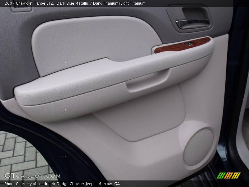 Dark Blue Metallic / Dark Titanium/Light Titanium 2007 Chevrolet Tahoe LTZ