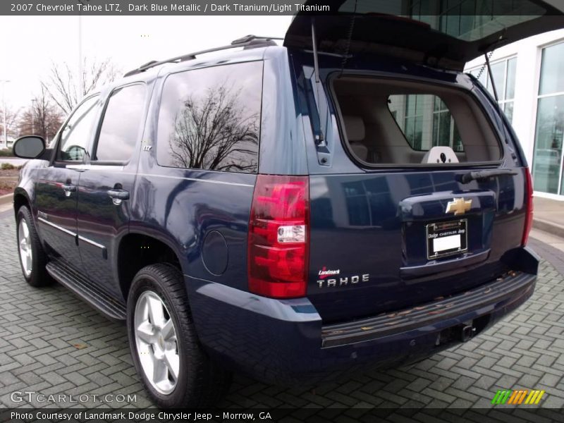 Dark Blue Metallic / Dark Titanium/Light Titanium 2007 Chevrolet Tahoe LTZ