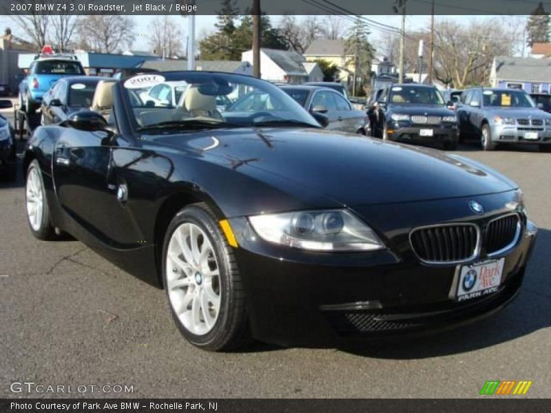 Jet Black / Beige 2007 BMW Z4 3.0i Roadster