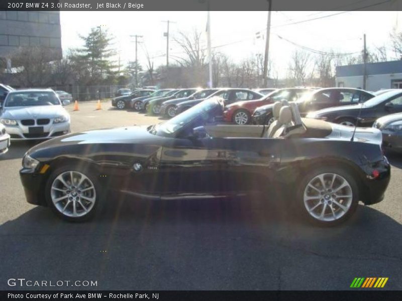 Jet Black / Beige 2007 BMW Z4 3.0i Roadster