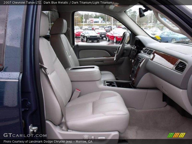 Dark Blue Metallic / Dark Titanium/Light Titanium 2007 Chevrolet Tahoe LTZ