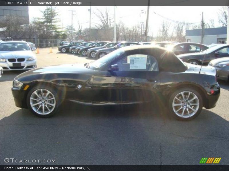 Jet Black / Beige 2007 BMW Z4 3.0i Roadster