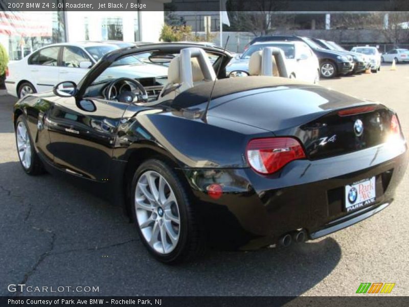 Jet Black / Beige 2007 BMW Z4 3.0i Roadster