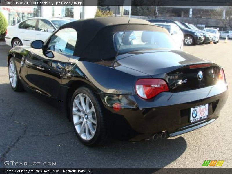 Jet Black / Beige 2007 BMW Z4 3.0i Roadster