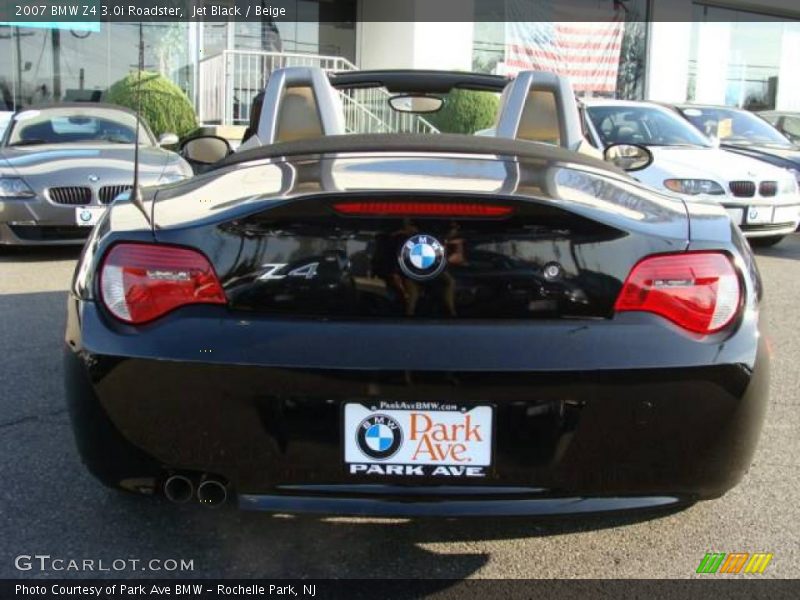 Jet Black / Beige 2007 BMW Z4 3.0i Roadster