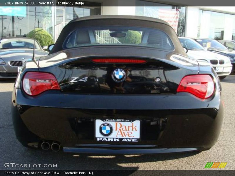 Jet Black / Beige 2007 BMW Z4 3.0i Roadster
