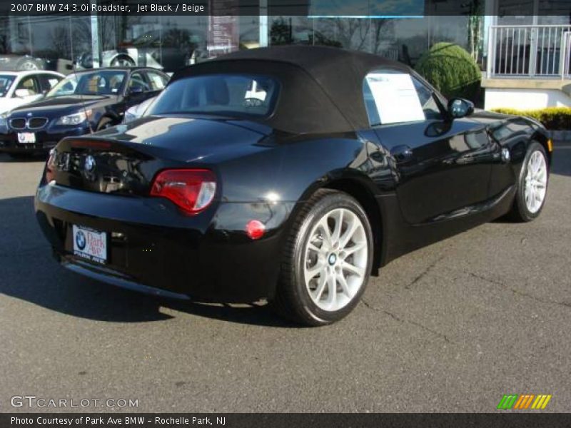 Jet Black / Beige 2007 BMW Z4 3.0i Roadster