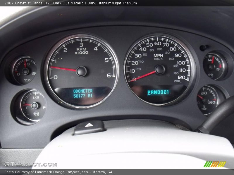 Dark Blue Metallic / Dark Titanium/Light Titanium 2007 Chevrolet Tahoe LTZ