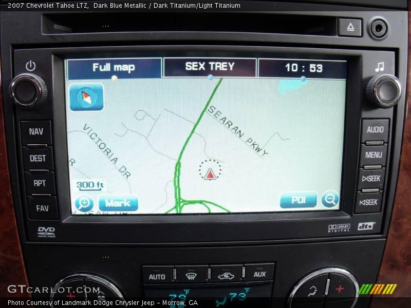 Dark Blue Metallic / Dark Titanium/Light Titanium 2007 Chevrolet Tahoe LTZ