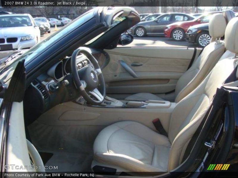 Jet Black / Beige 2007 BMW Z4 3.0i Roadster