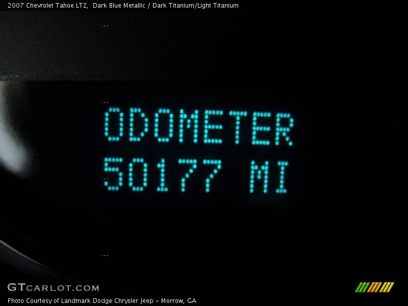 Dark Blue Metallic / Dark Titanium/Light Titanium 2007 Chevrolet Tahoe LTZ