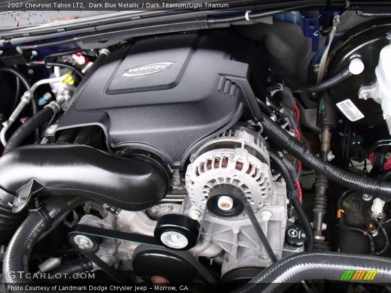Dark Blue Metallic / Dark Titanium/Light Titanium 2007 Chevrolet Tahoe LTZ
