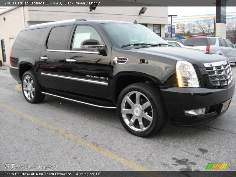 Black Raven / Ebony 2008 Cadillac Escalade ESV AWD