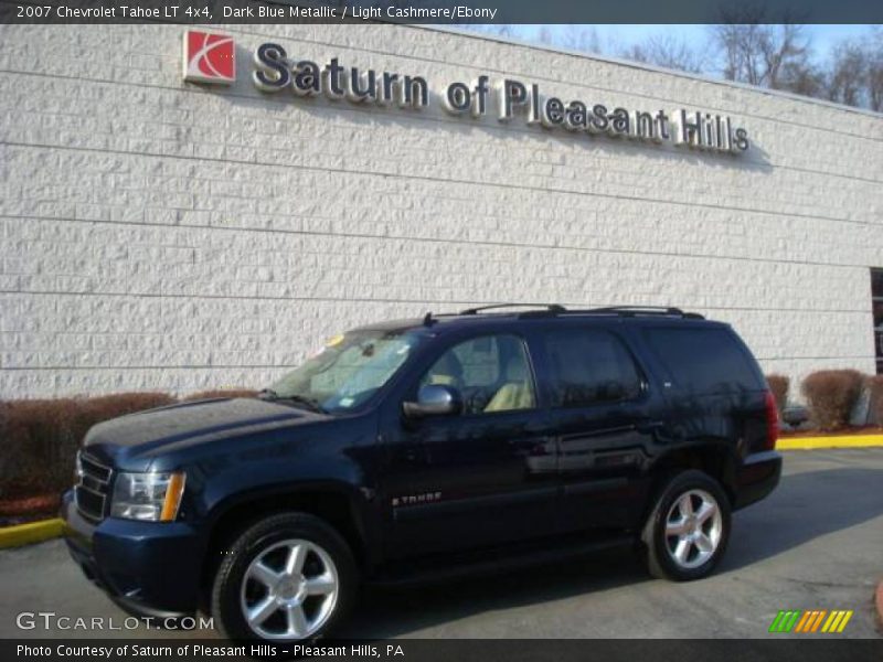 Dark Blue Metallic / Light Cashmere/Ebony 2007 Chevrolet Tahoe LT 4x4