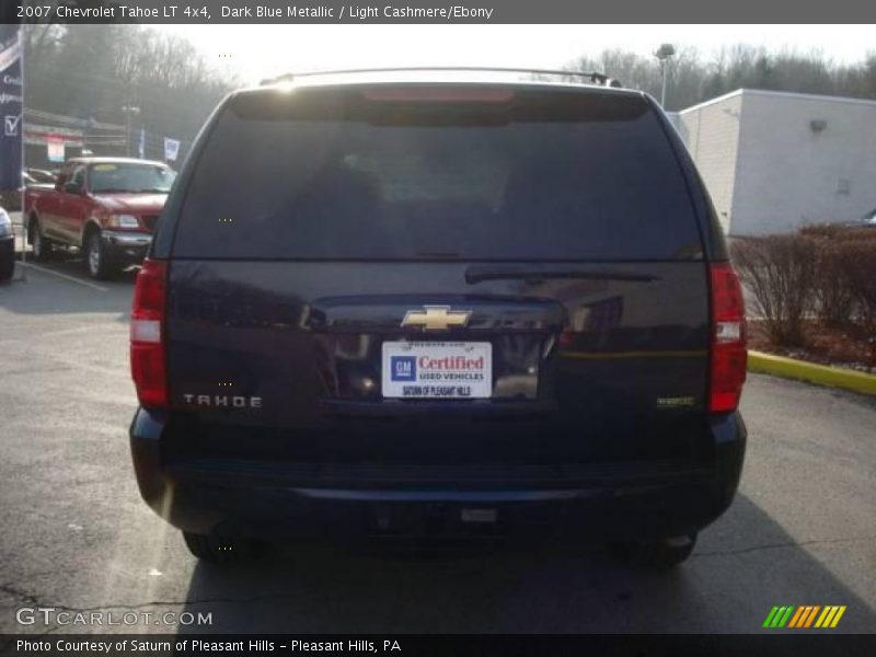 Dark Blue Metallic / Light Cashmere/Ebony 2007 Chevrolet Tahoe LT 4x4