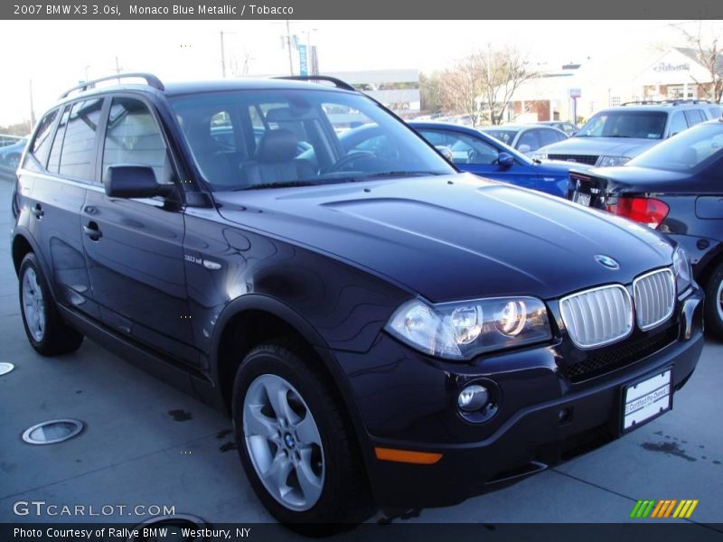 Monaco Blue Metallic / Tobacco 2007 BMW X3 3.0si
