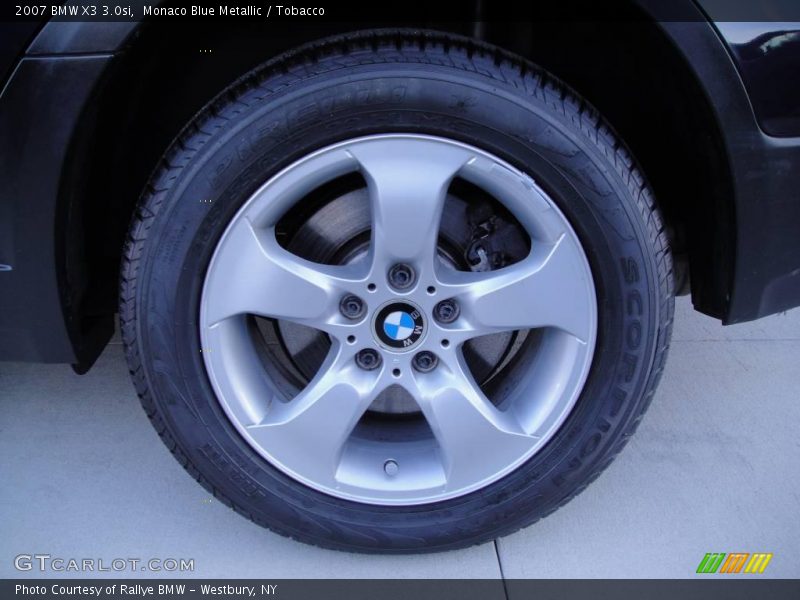 Monaco Blue Metallic / Tobacco 2007 BMW X3 3.0si