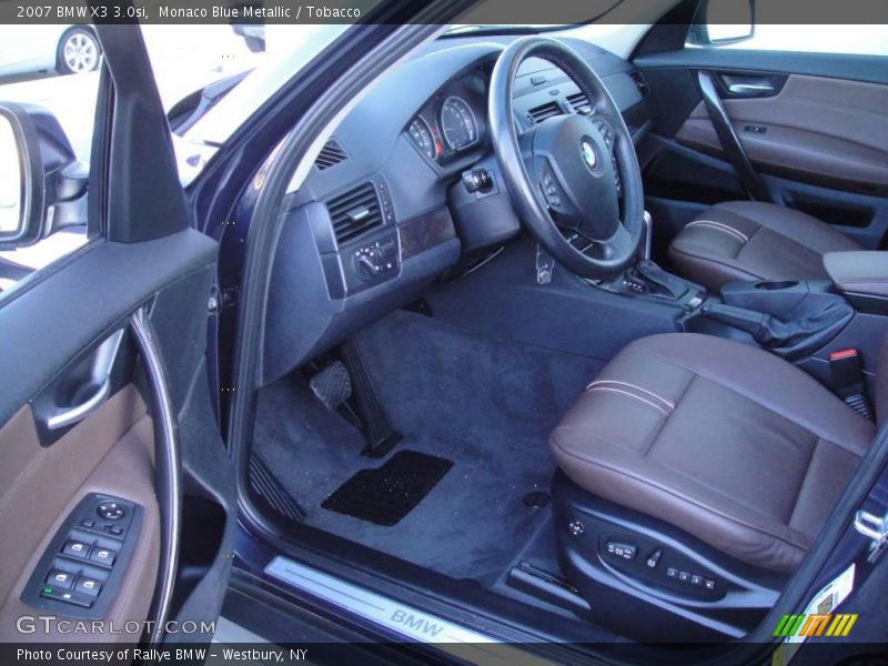 Monaco Blue Metallic / Tobacco 2007 BMW X3 3.0si