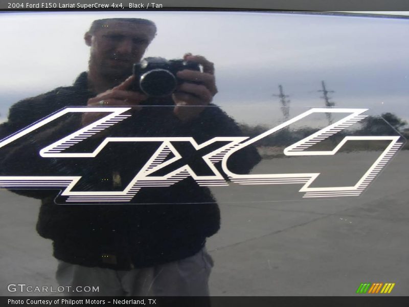 Black / Tan 2004 Ford F150 Lariat SuperCrew 4x4