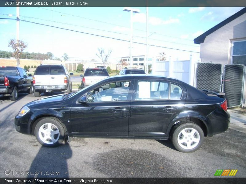 Black / Gray 2007 Chevrolet Cobalt LT Sedan