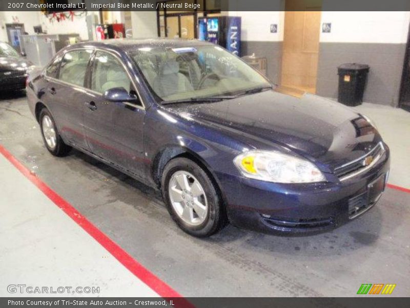 Imperial Blue Metallic / Neutral Beige 2007 Chevrolet Impala LT