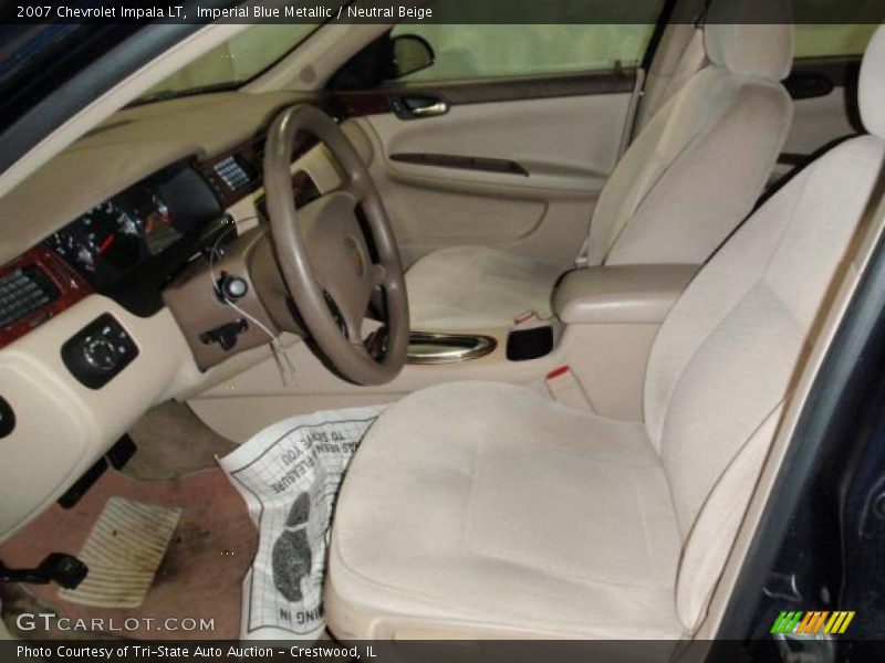 Imperial Blue Metallic / Neutral Beige 2007 Chevrolet Impala LT